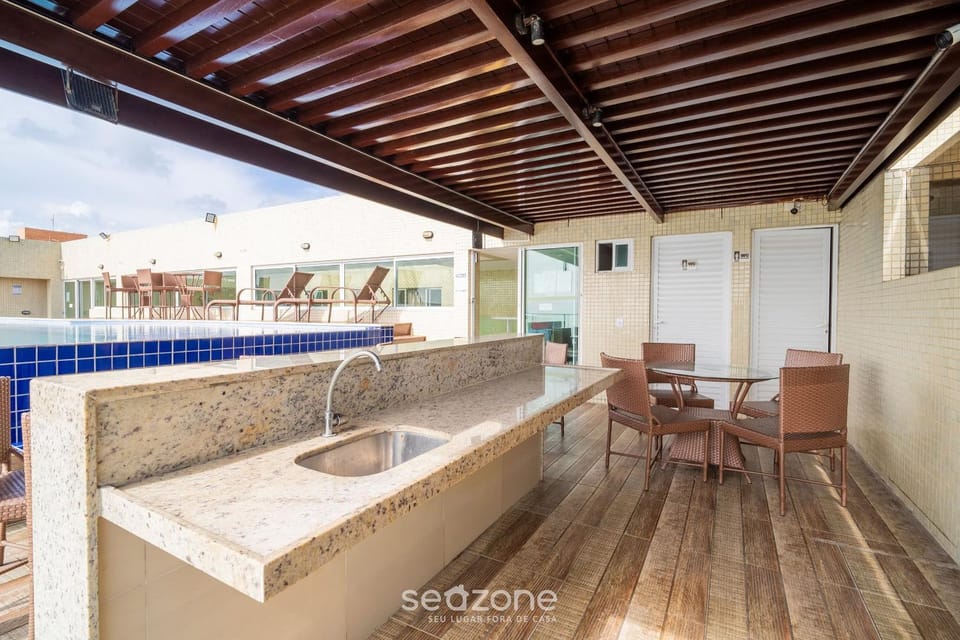 Your complete stay with a rooftop pool, 40m from the beach in Cabedelo – CMZs Apartment in Cabedelo