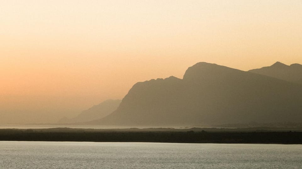 Cycling, Mountain view, Sea view, Sunrise