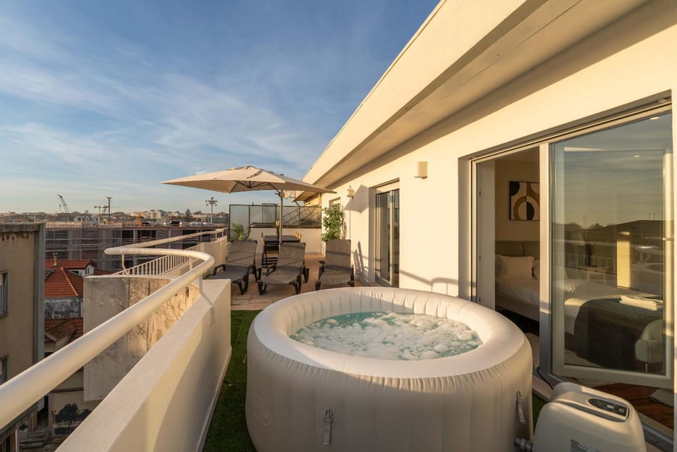 Patio, View (from property/room), Balcony/Terrace, Seating area, sunbed