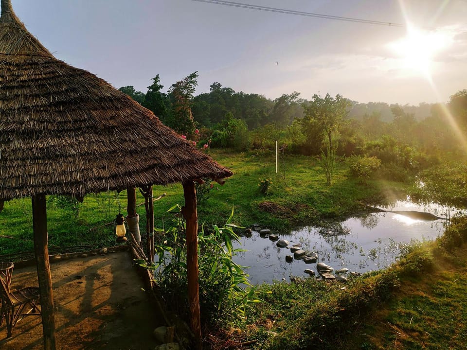Property building, Patio, Communal lounge/ TV room, Facade/entrance, Garden, View (from property/room), City view, Garden view, Lake view, Landmark view, Mountain view, River view