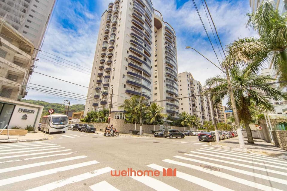Apartamento em Praia Grande 900m da Praia do Forte Apartment in State of São Paulo