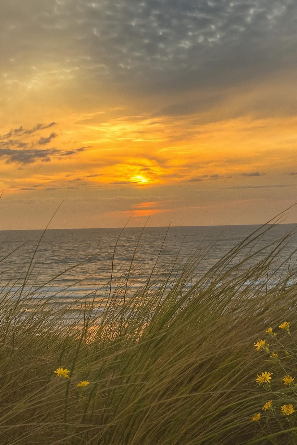 Day, Natural landscape, Beach, Sea view, Sunset