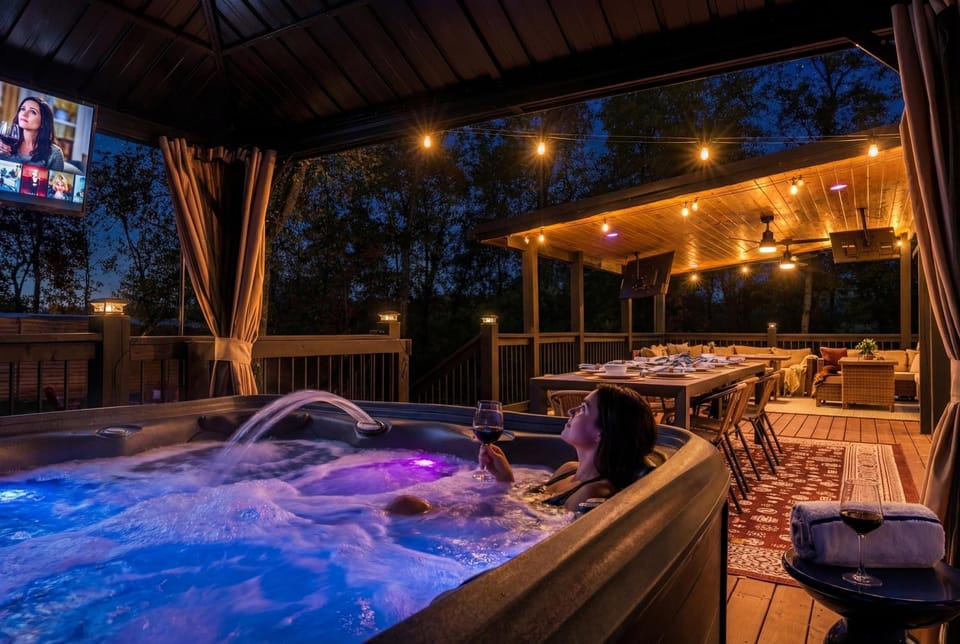 Hot Tub, Dining area