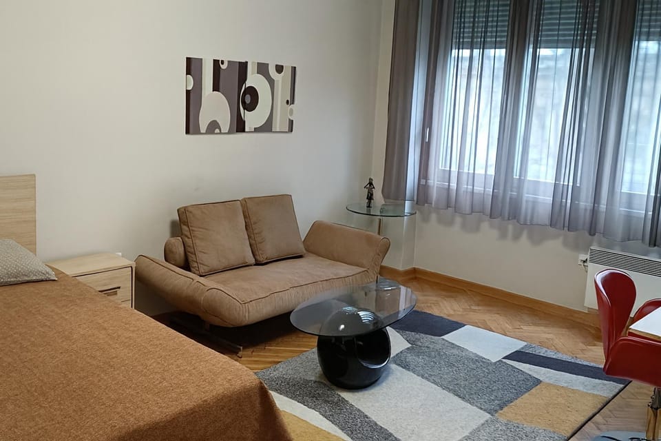 Living room, Seating area, Bedroom