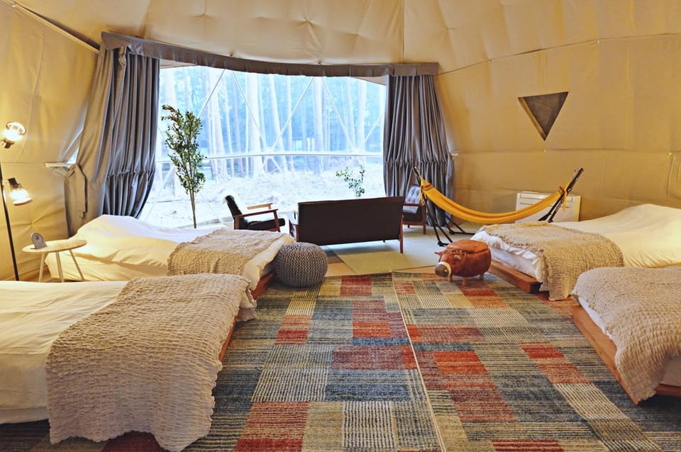 Bed, Living room, Seating area, Bedroom
