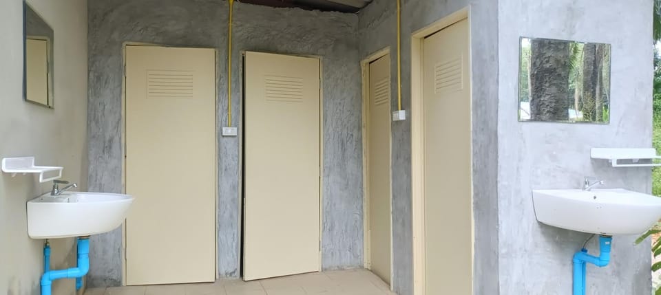 in the palm hut Campground/ 
RV Resort in Sala Dan