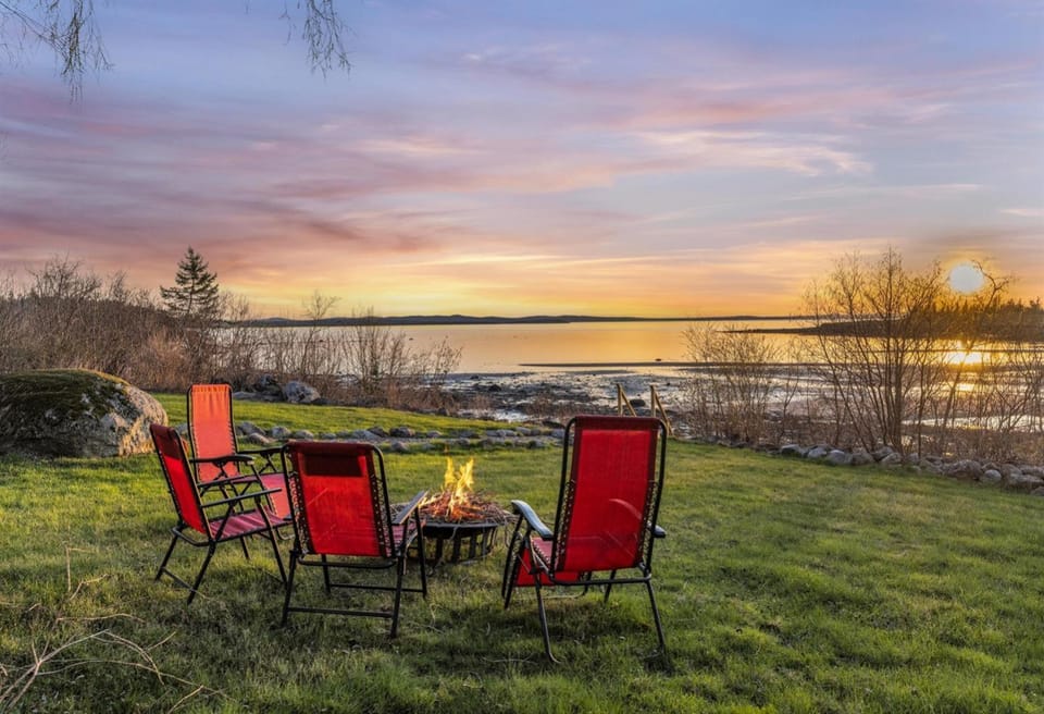 Spacious Oceanfront Home Stunning Sunset Views House in Castine