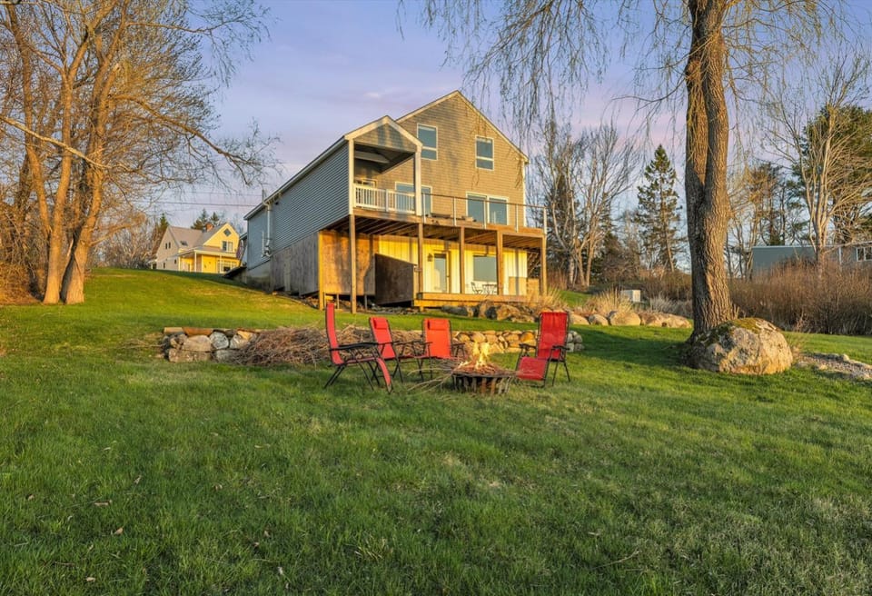 Spacious Oceanfront Home Stunning Sunset Views House in Castine