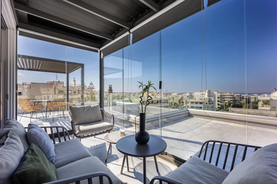 Patio, Day, View (from property/room), Balcony/Terrace, Living room, Seating area