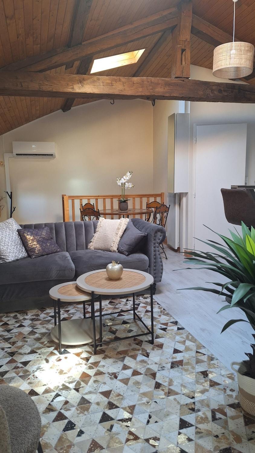 Living room, Dining area, air conditioner