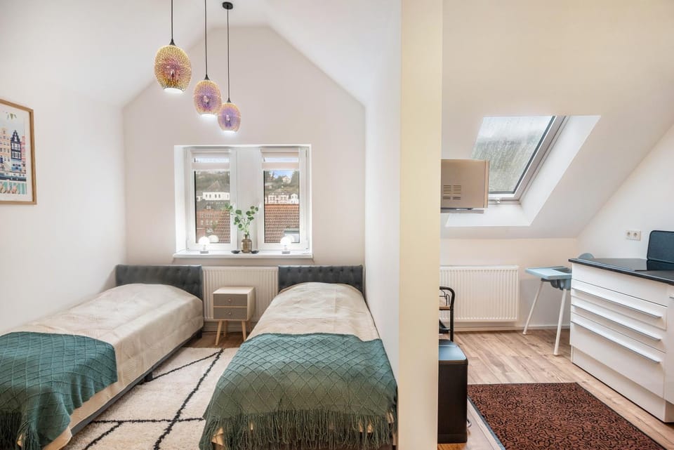 Property building, Living room, Bedroom