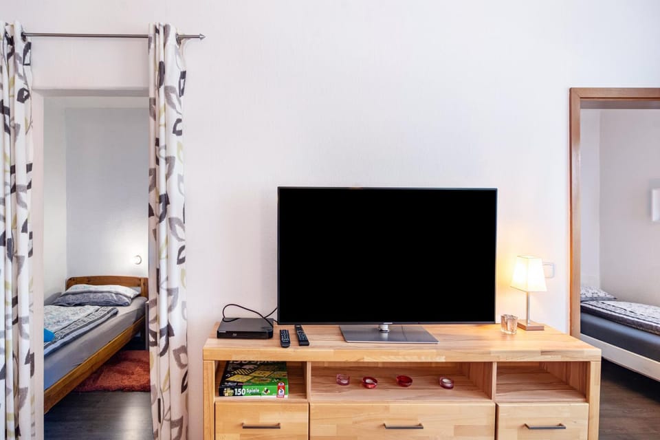 Property building, Living room, Bedroom