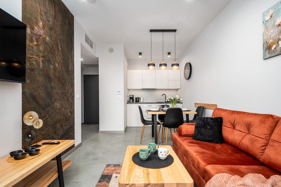 Kitchen or kitchenette, Living room, Seating area