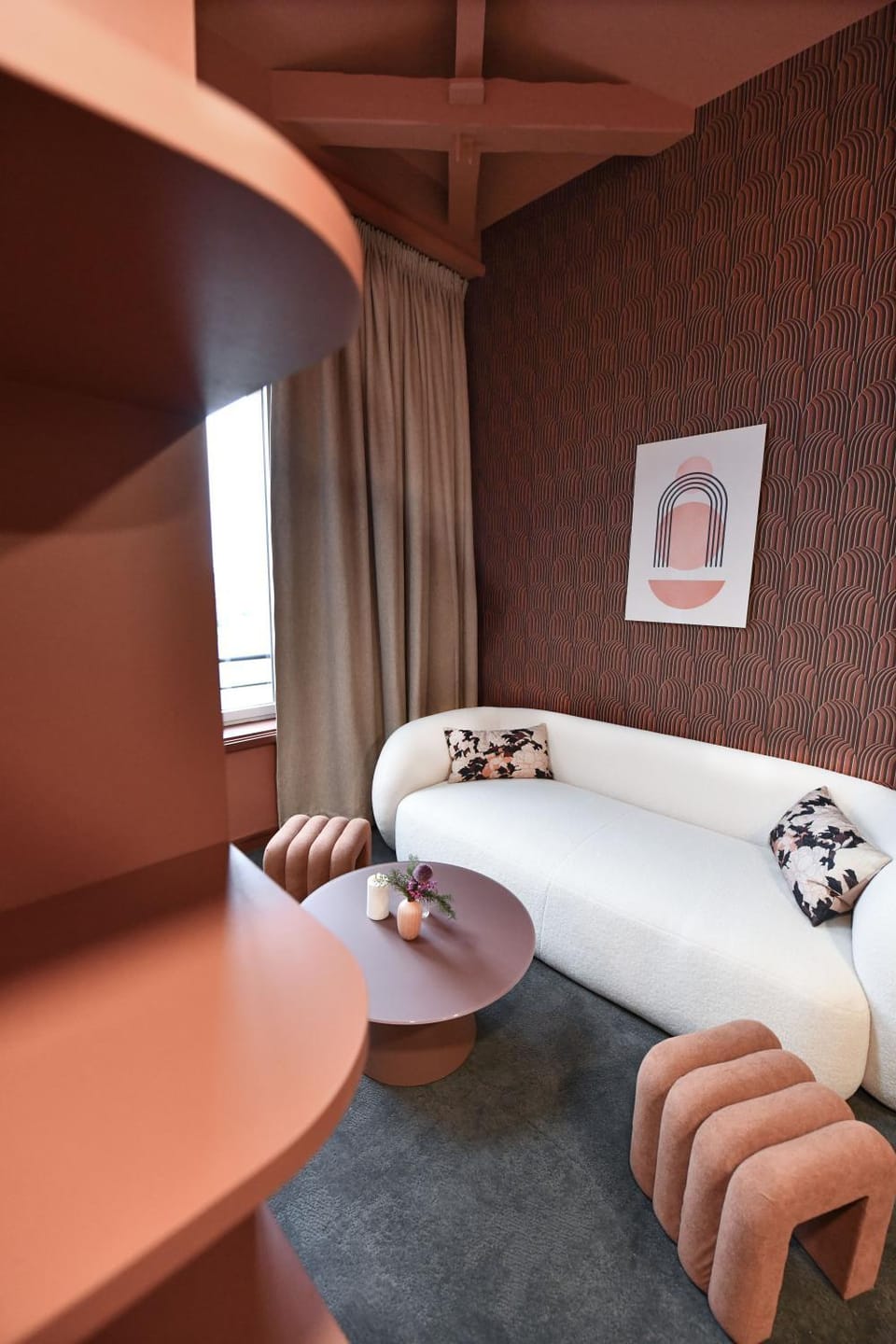 Bed, Living room, Photo of the whole room, Seating area, Bedroom