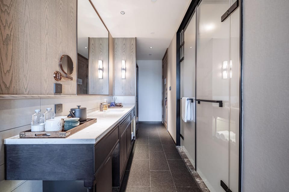 Bathroom, wardrobe