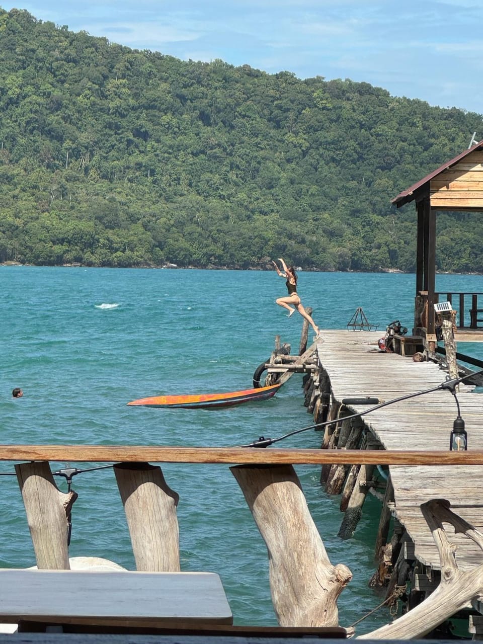 Sea view, group of guests