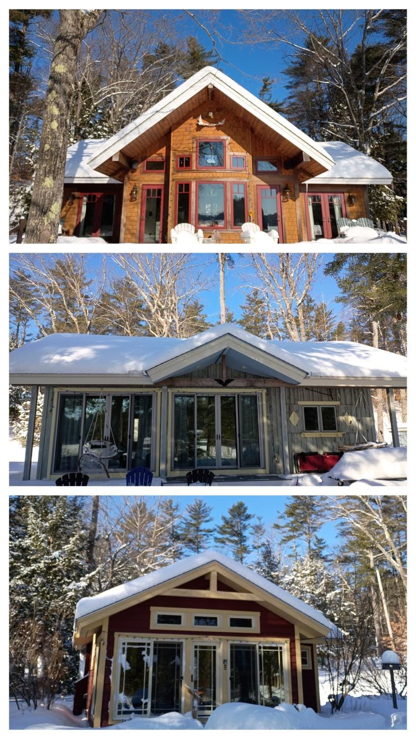 3 Cabins with Sauna on Lake Monomonac by Mount Monadnock Cabin in Rindge