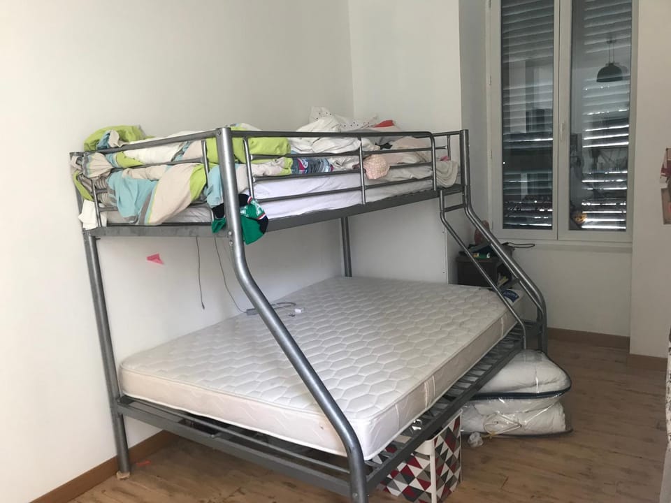 Property building, Living room, Bedroom