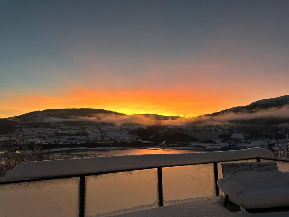 Mountain view, Sunset