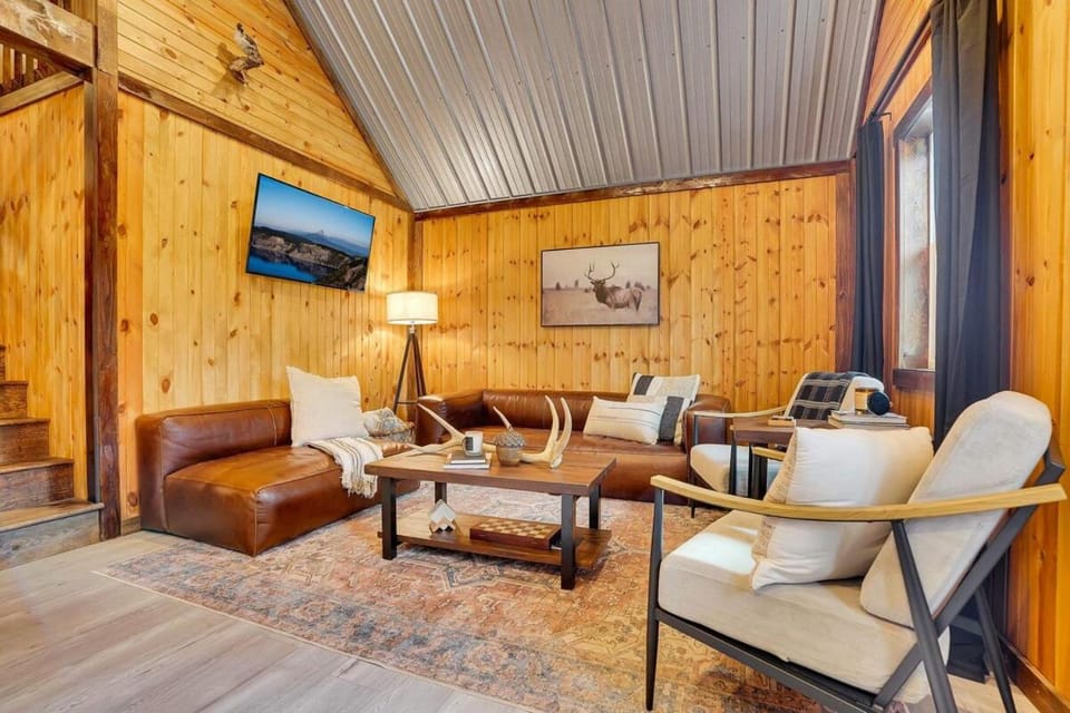 The Elk Camp House in Allegheny River