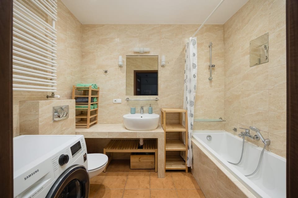 Shower, Bath, towels, dryer