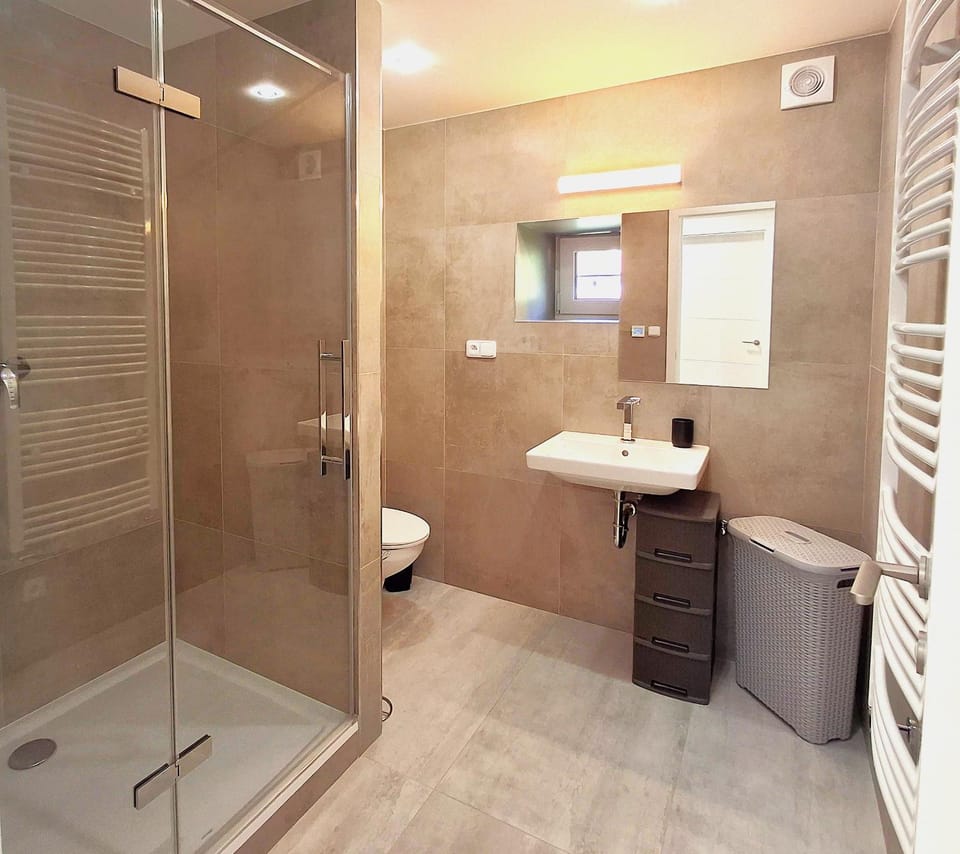 Shower, Toilet, Bathroom, towels