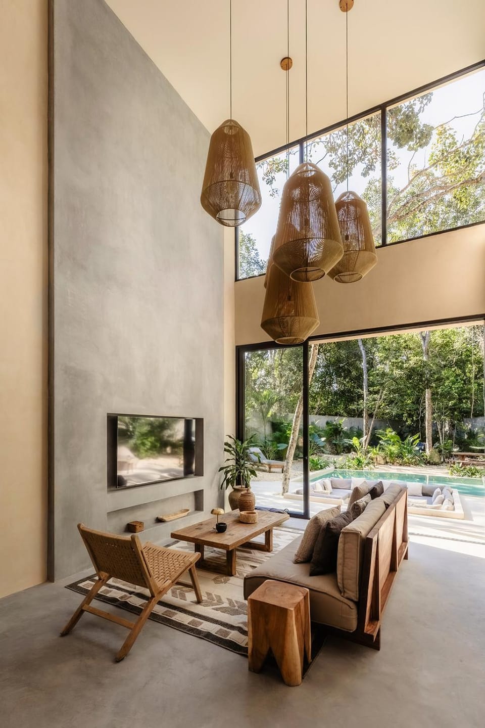 Patio, Living room, Seating area, Garden view