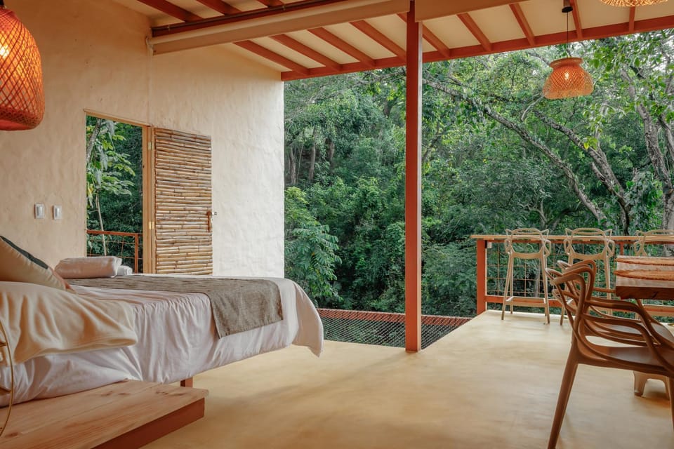 Bed, Natural landscape, Photo of the whole room