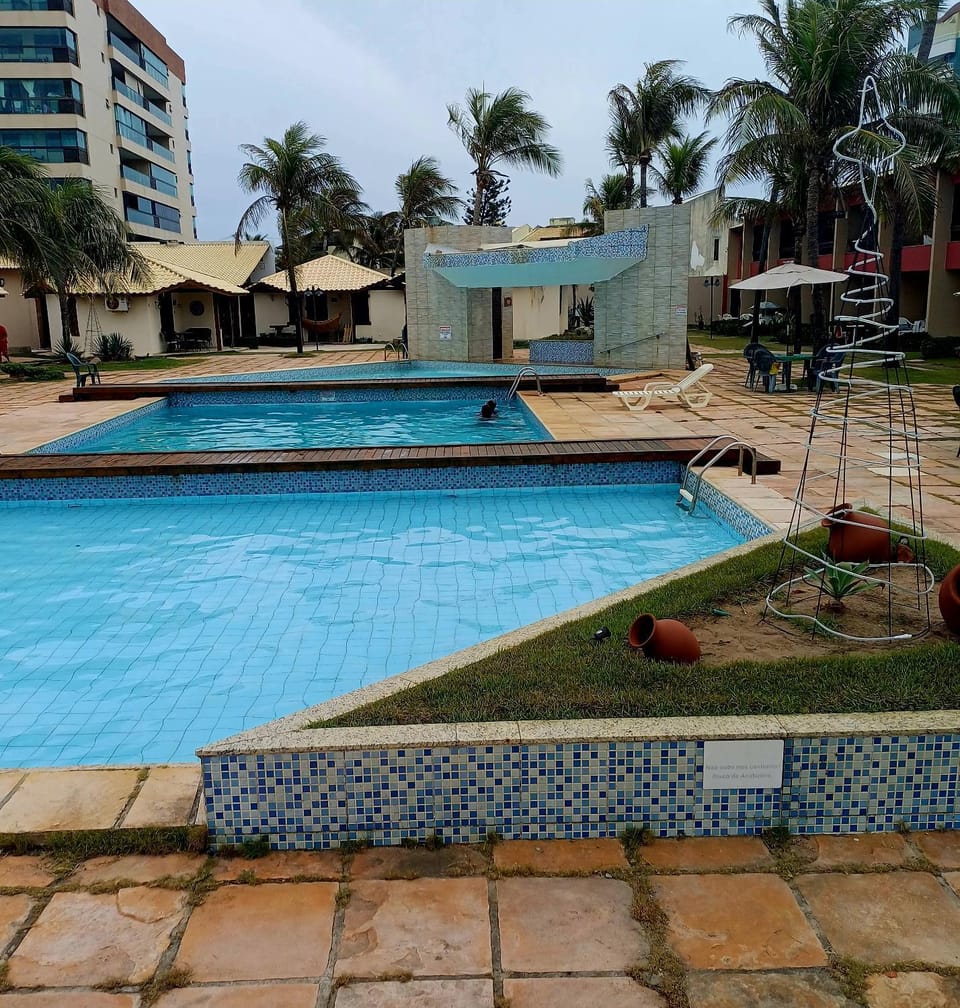 Shower, Pool view, Swimming pool, sunbed