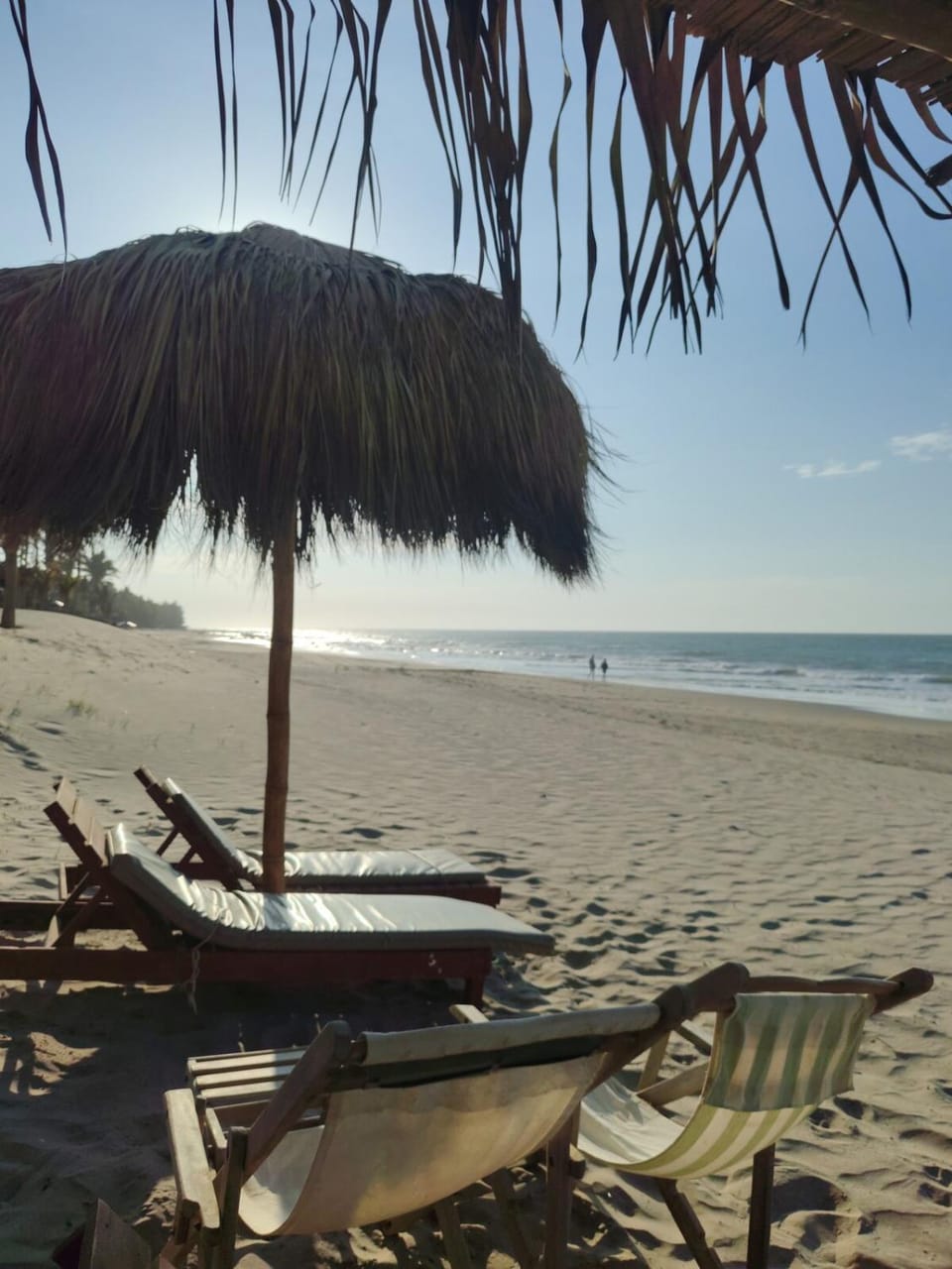 Beach, Sea view, sunbed