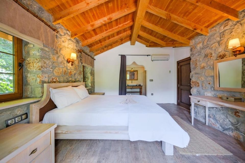 ALBAVİS-10-Person Conservative Villa in Kayakoy, Fethiye House in Muğla Province