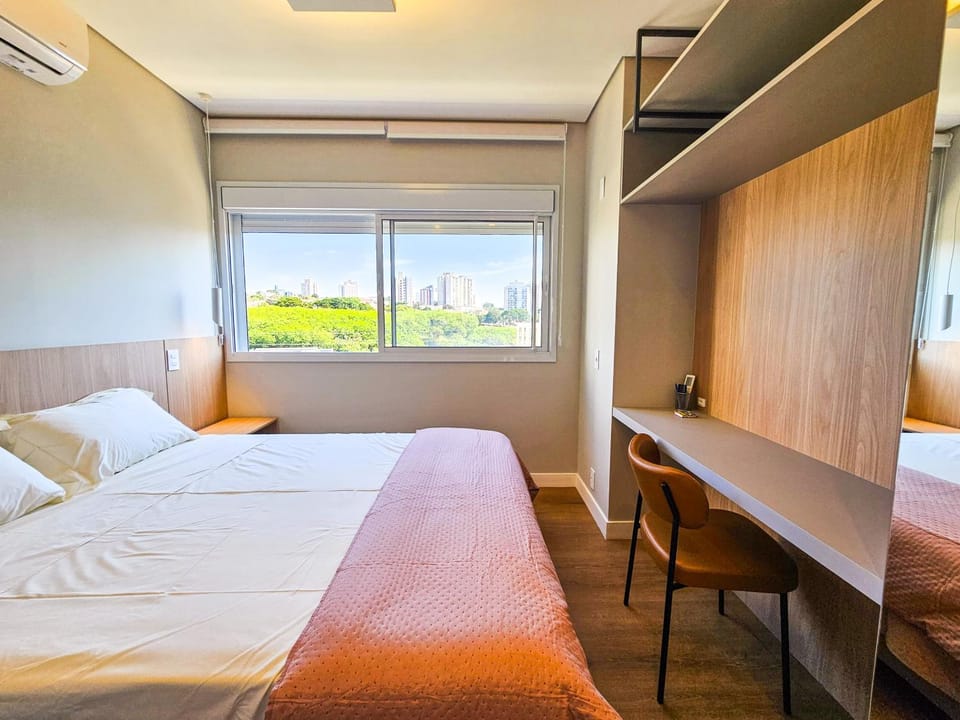 Photo of the whole room, Bedroom, air conditioner