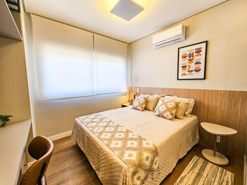 Photo of the whole room, Bedroom, air conditioner