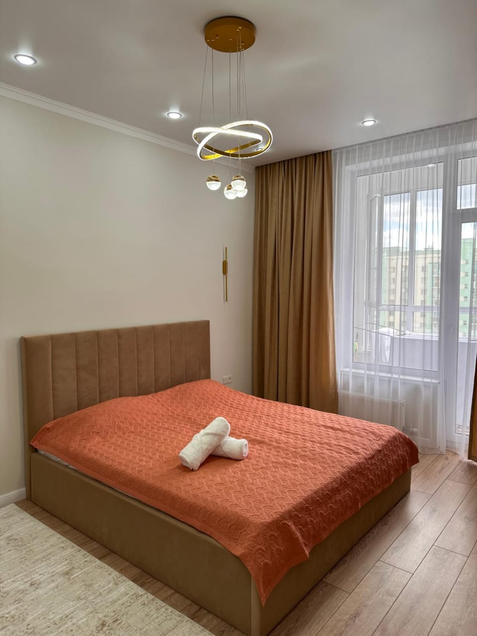 Светлая квартира с кухней и Wi-Fi Apartment in Kazakhstan
