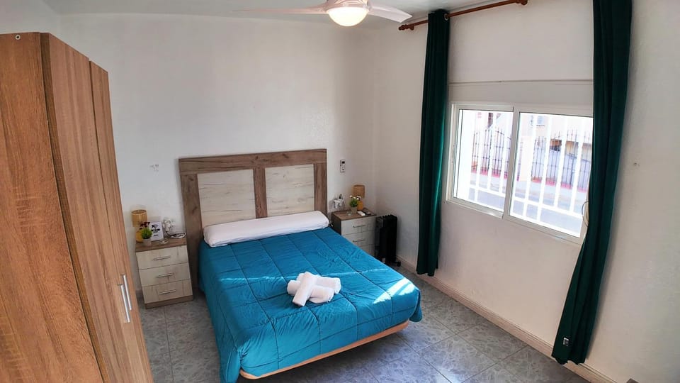 Bed, Photo of the whole room, Bedroom, towels, wardrobe