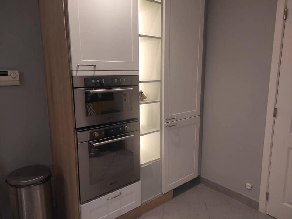 microwave, oven, storage, kitchen