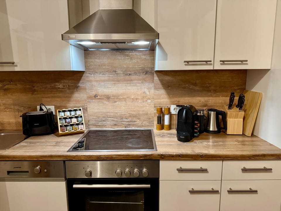 Kitchen or kitchenette, toaster