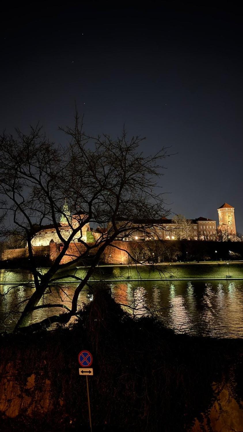 Night, Natural landscape, City view, River view