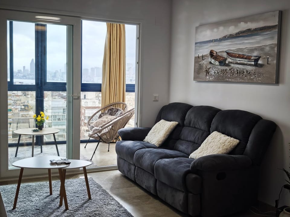 Living room, City view
