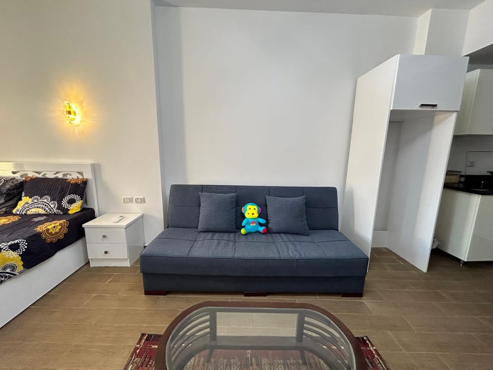 Bed, Living room, Photo of the whole room, Seating area, Bedroom