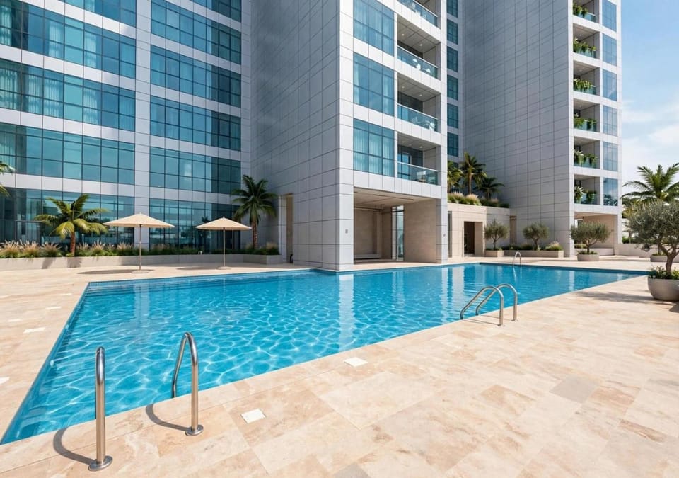 Luxurious Beachfront Modern Ocean View Apartment in Ajman