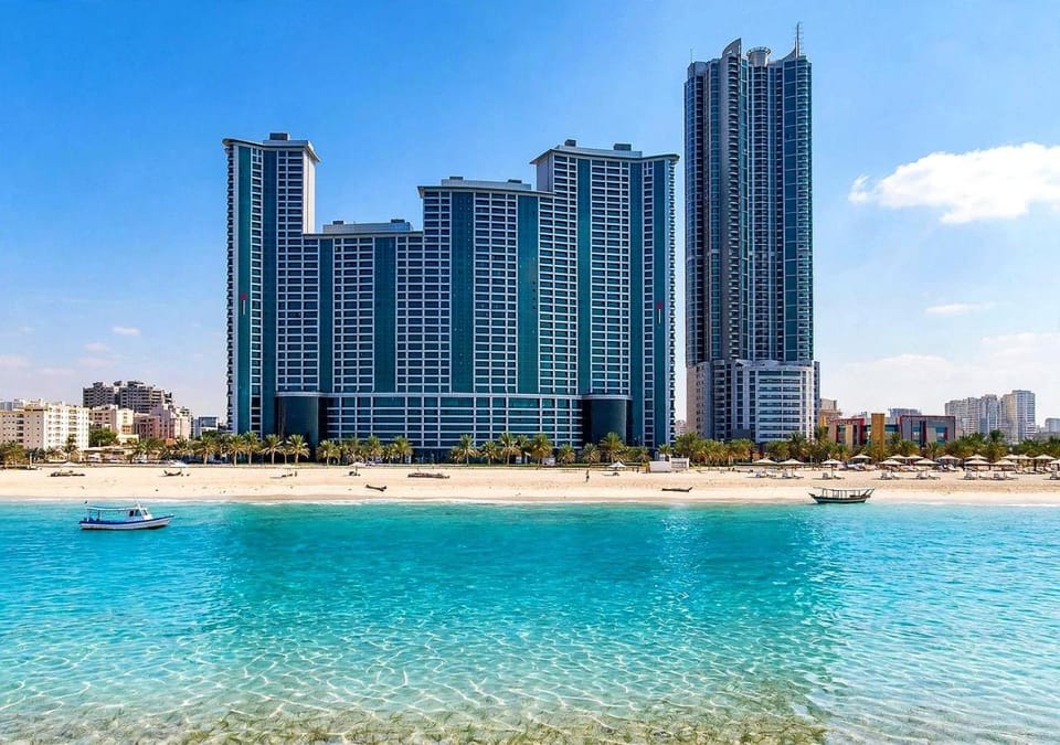 Luxurious Beachfront Modern Ocean View Apartment in Ajman