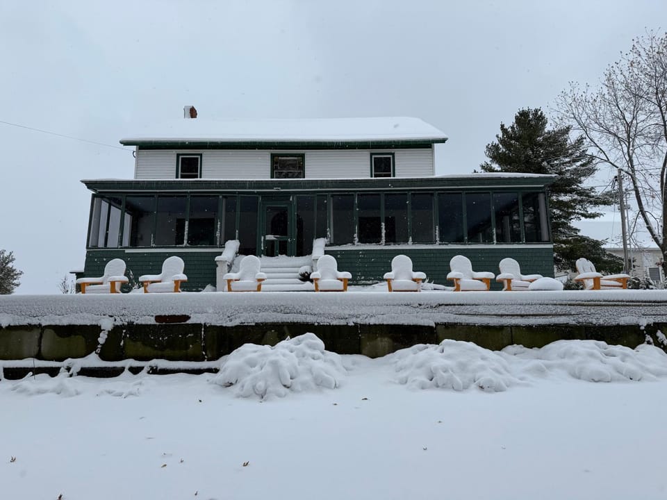 Property building, Patio, Day, Winter