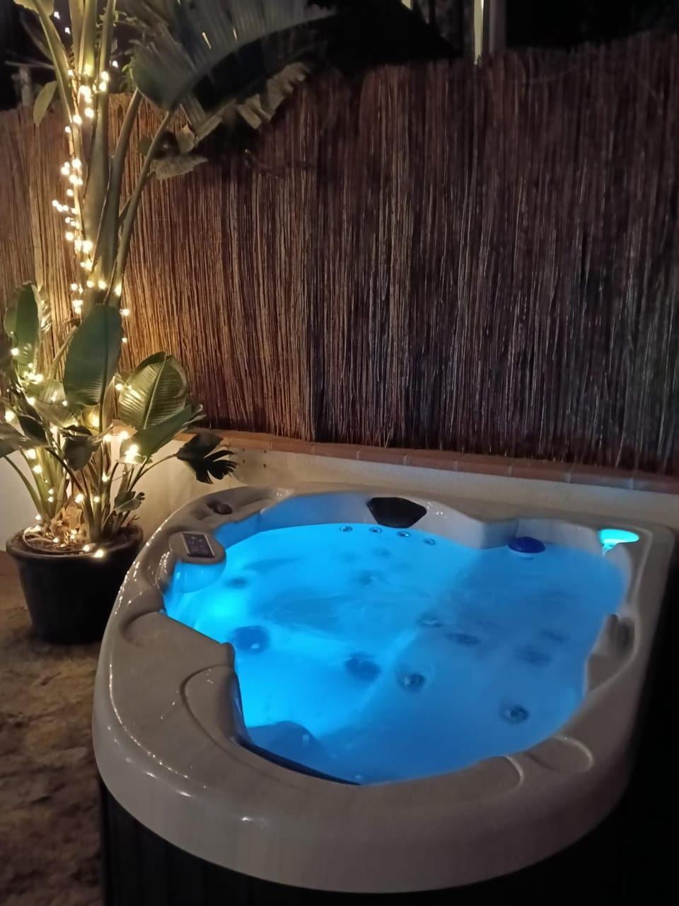Night, Natural landscape, Hot Tub, Pool view, Swimming pool