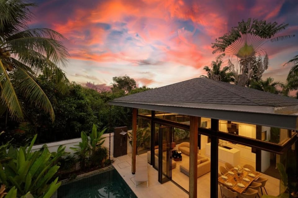Property building, Sunset