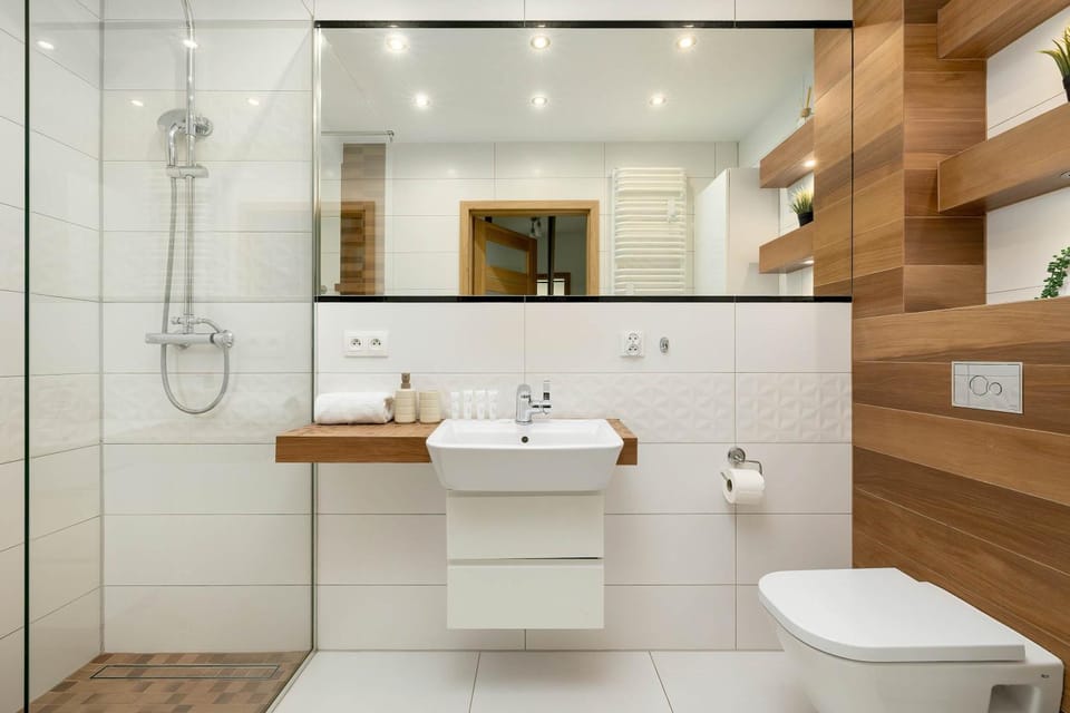 Shower, Toilet, Bathroom, towels