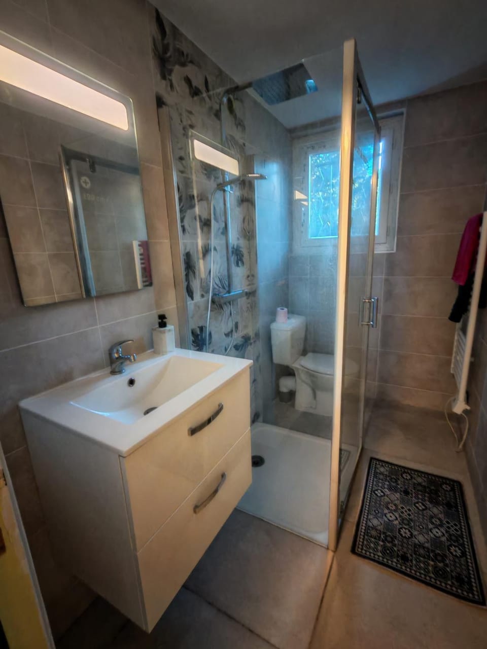 Shower, Toilet, towels