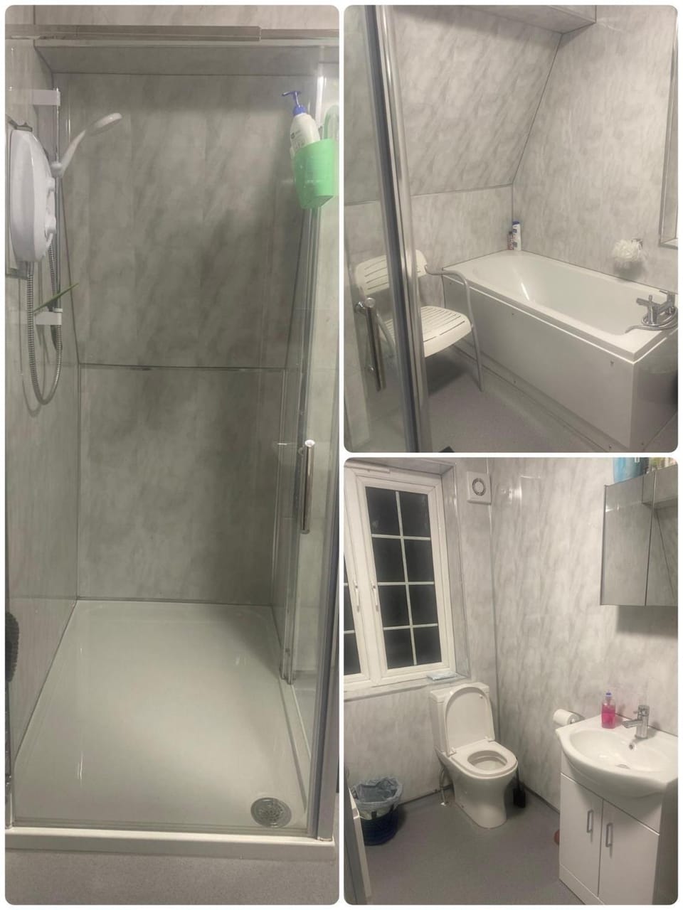 Shower, Toilet, towels