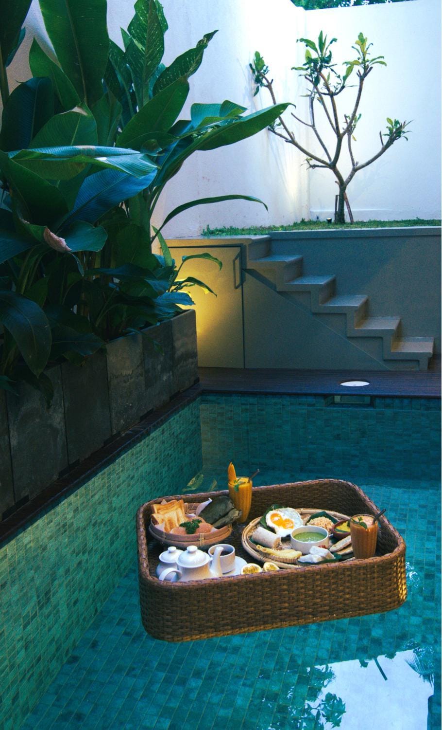 Patio, Night, Pool view, Swimming pool, Swimming pool