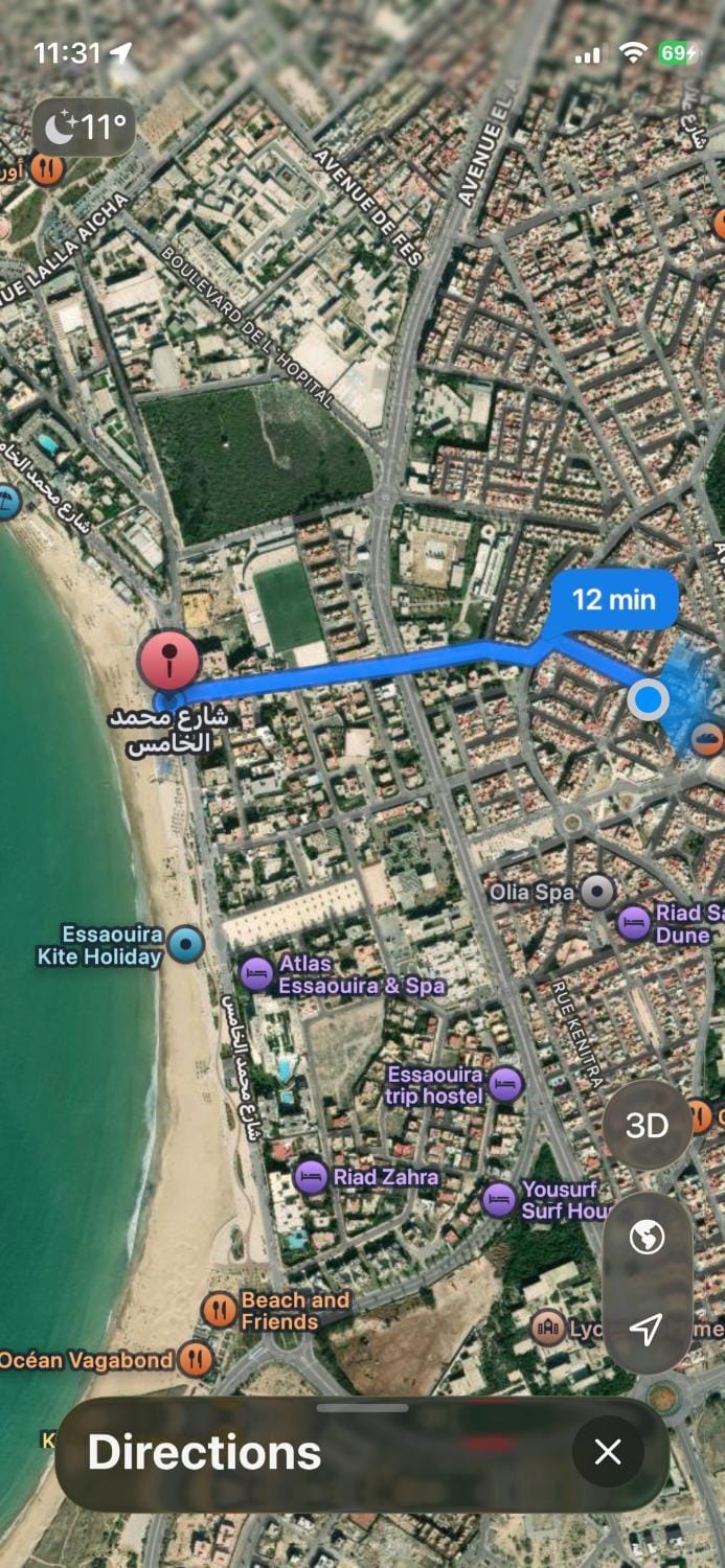 Beach, Street view